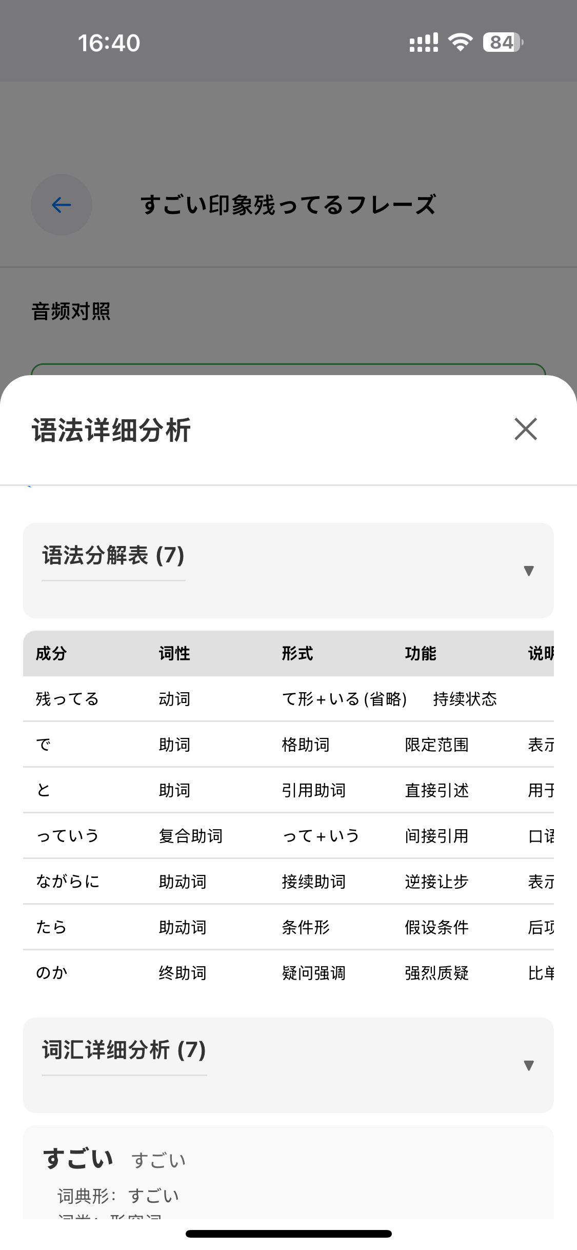 词汇详细分析